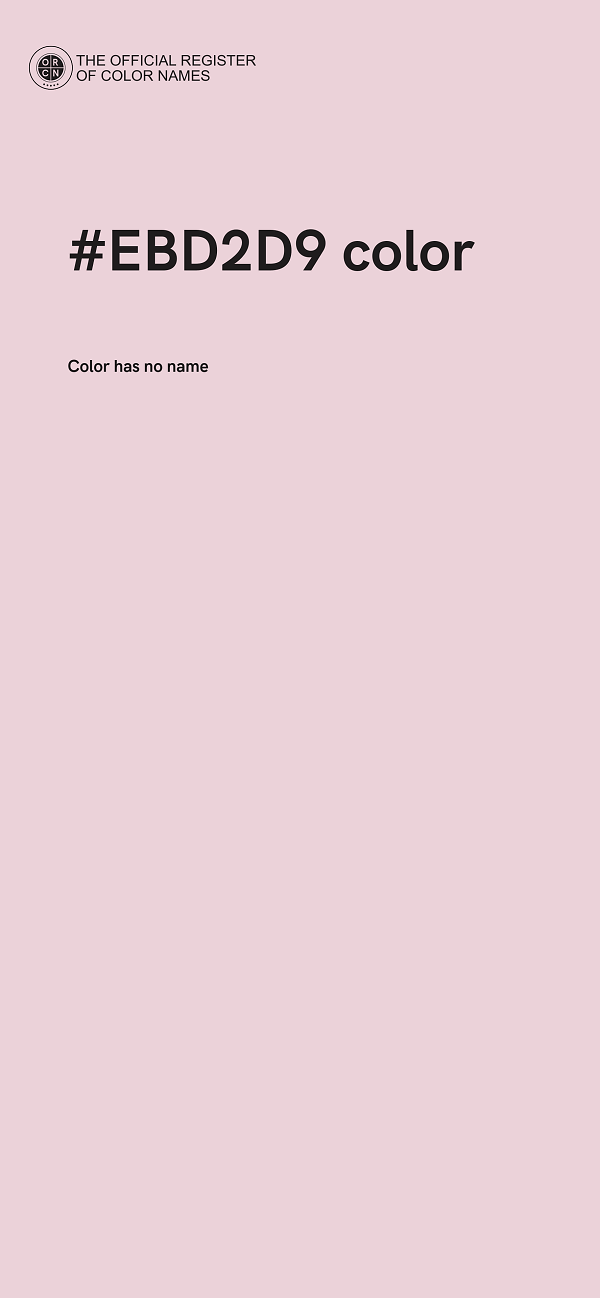 #EBD2D9 color image