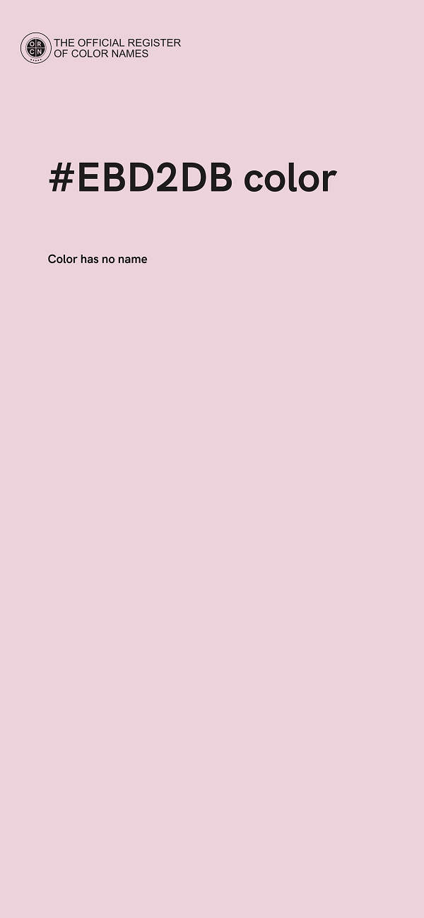#EBD2DB color image