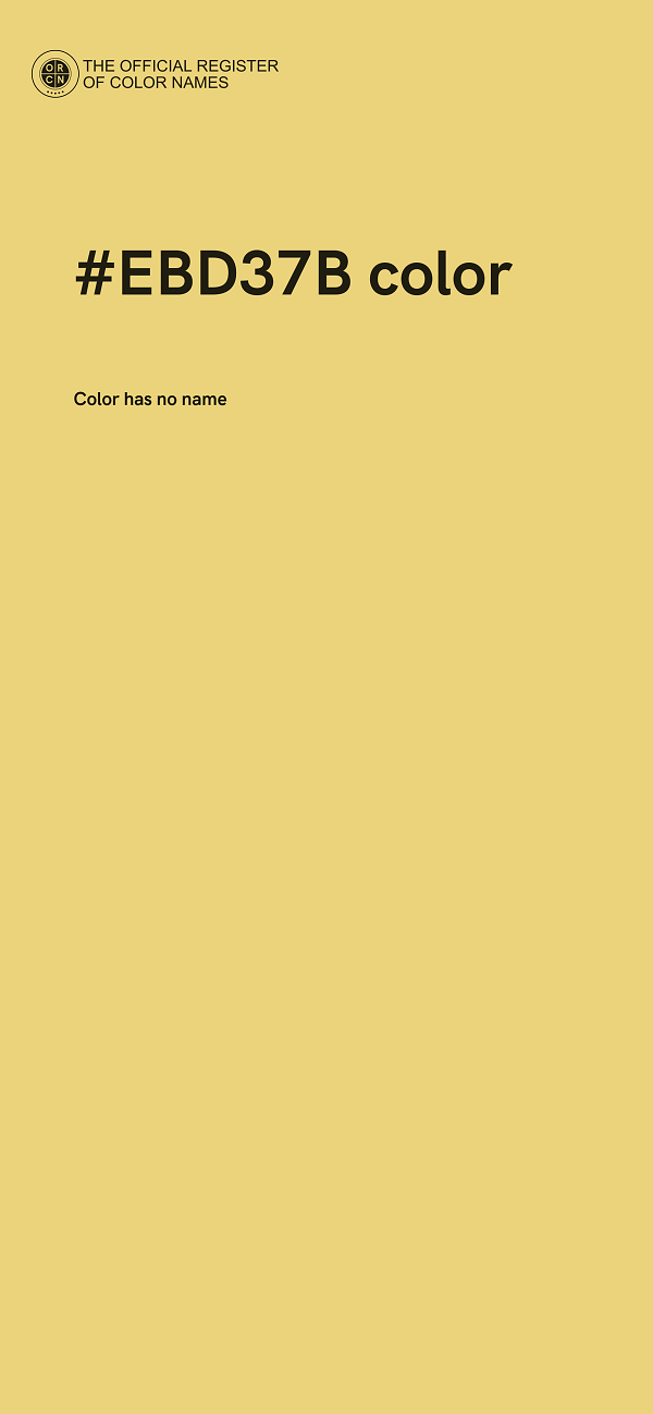 #EBD37B color image