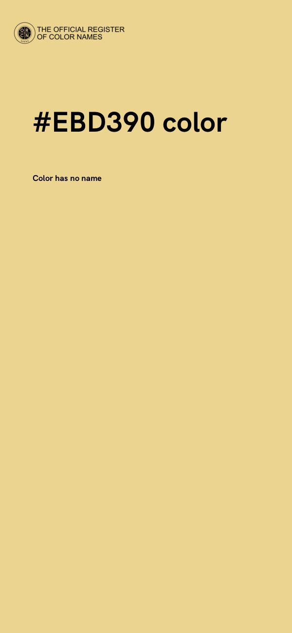 #EBD390 color image