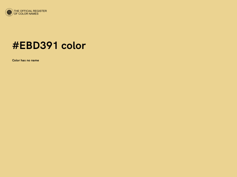#EBD391 color image