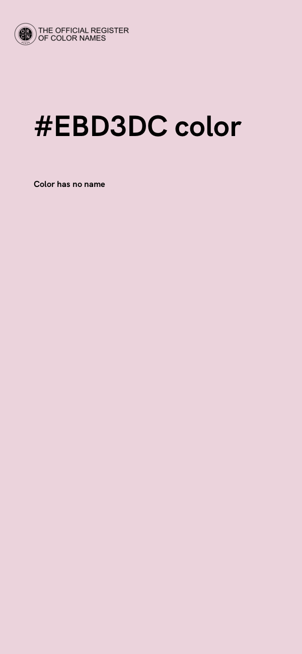 #EBD3DC color image