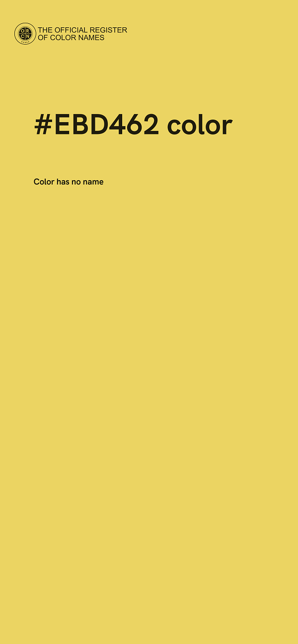 #EBD462 color image