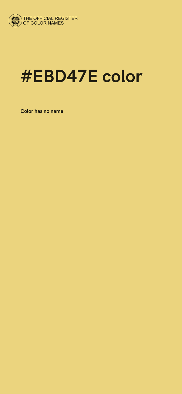 #EBD47E color image