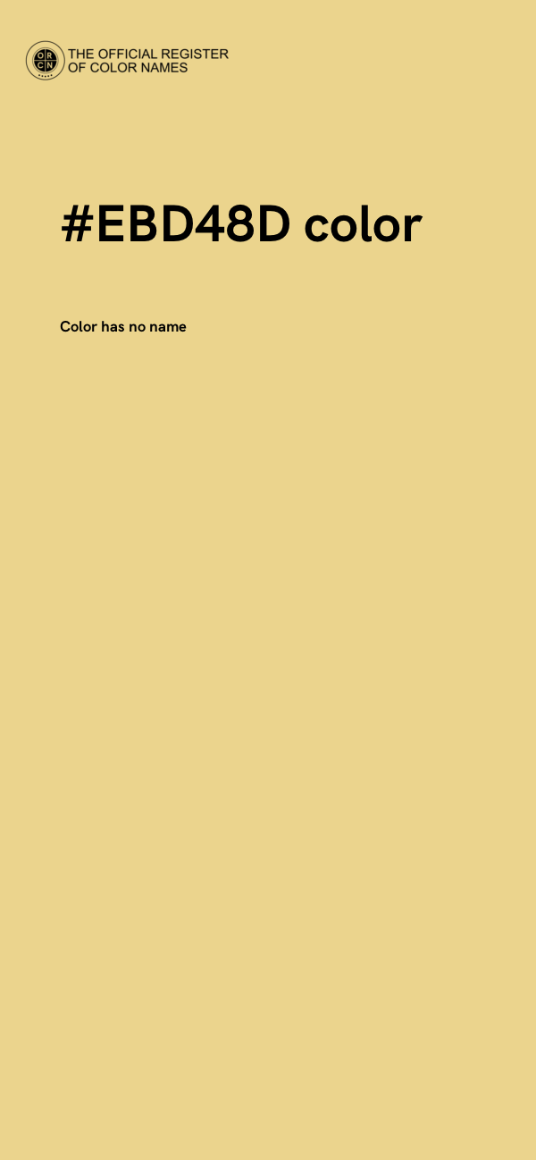 #EBD48D color image