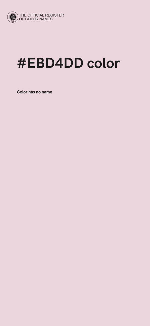 #EBD4DD color image