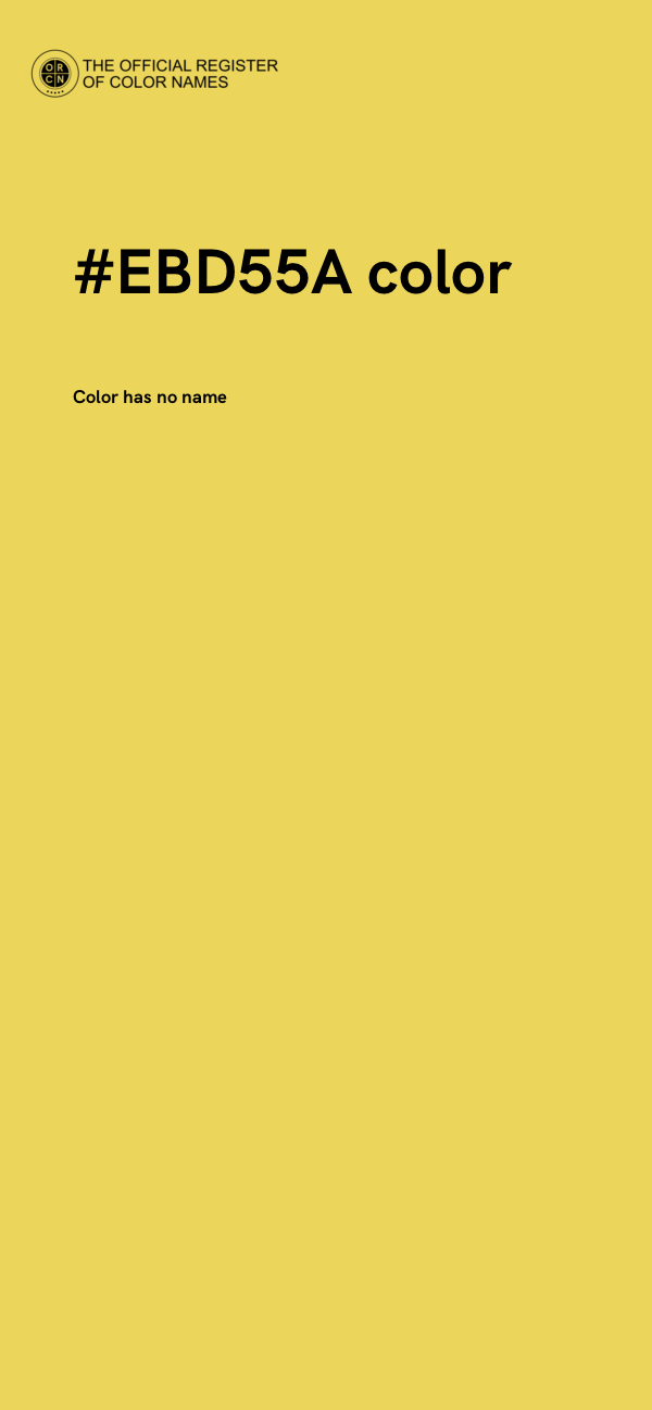 #EBD55A color image