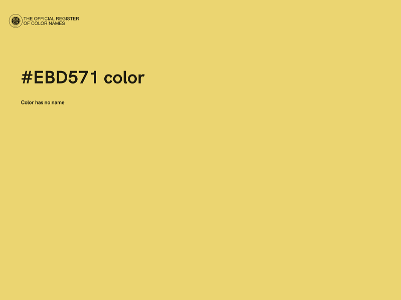 #EBD571 color image