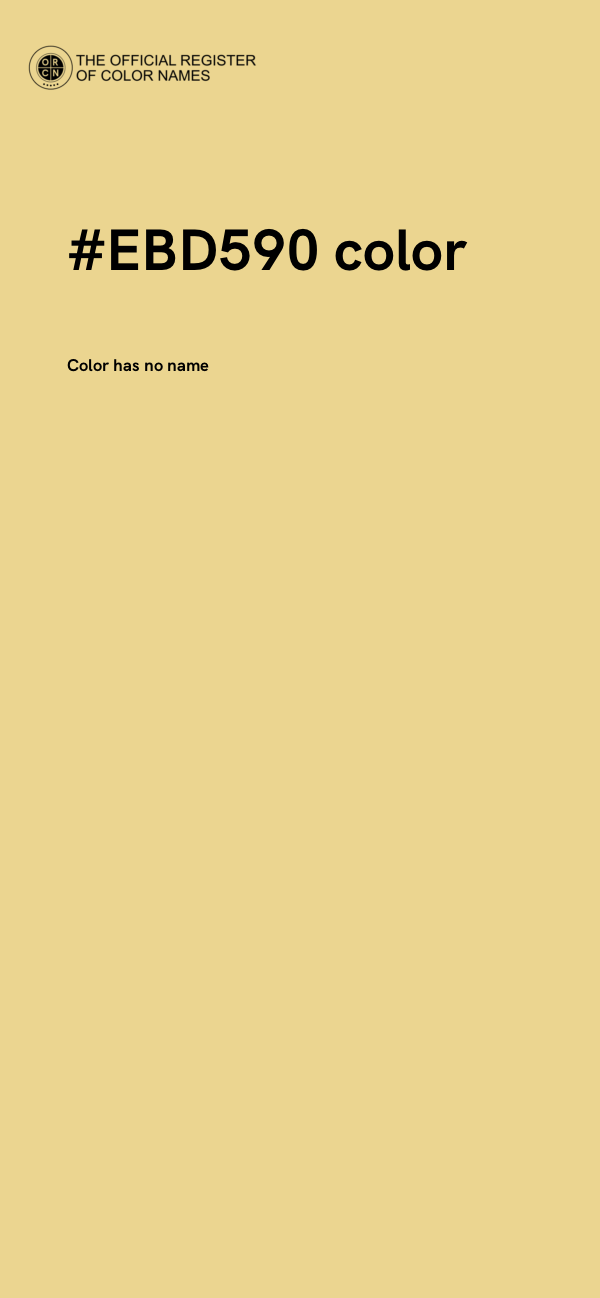 #EBD590 color image