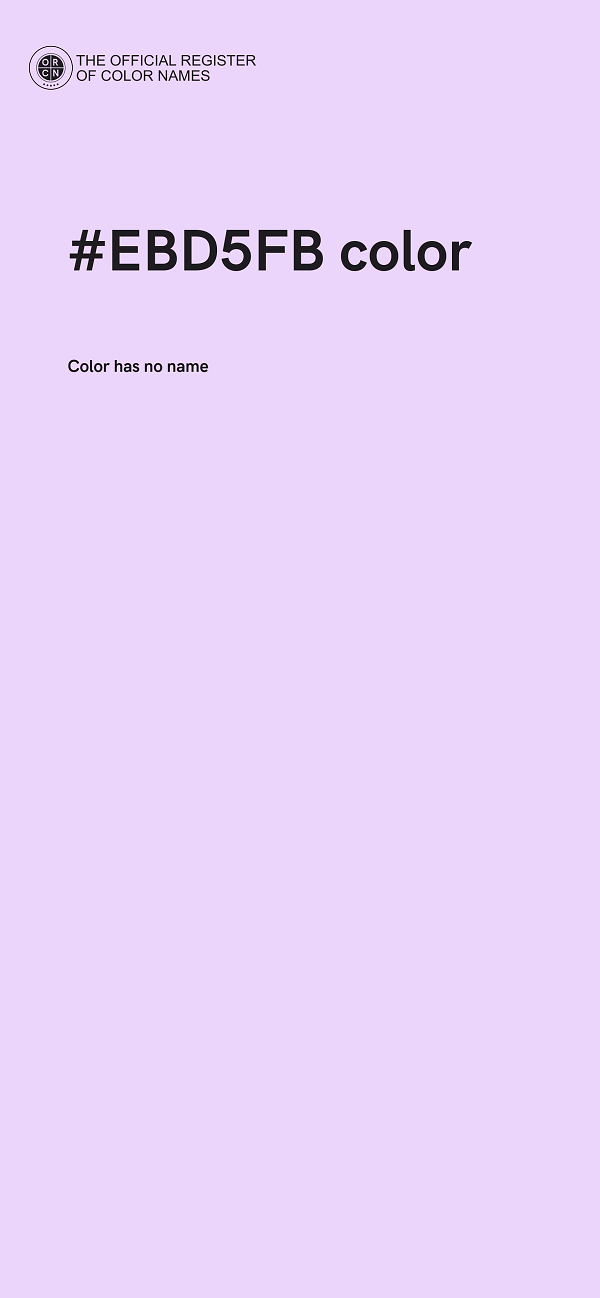 #EBD5FB color image