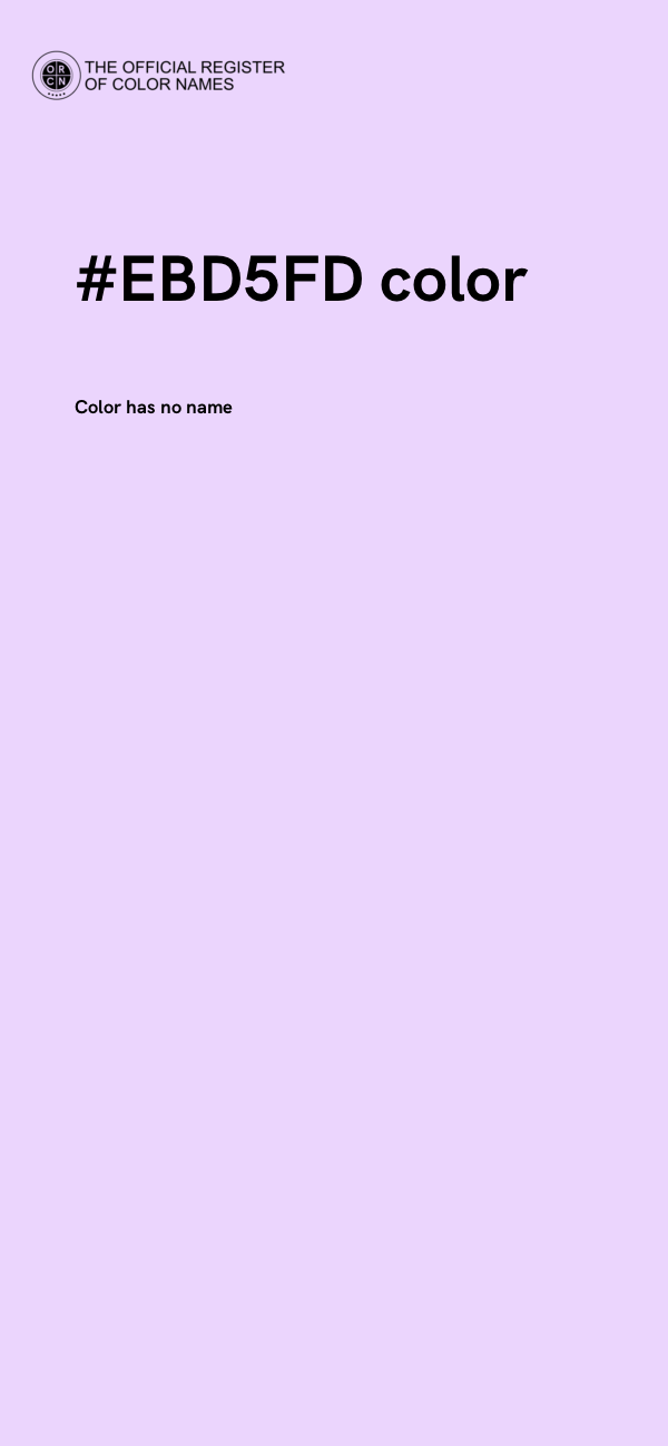 #EBD5FD color image