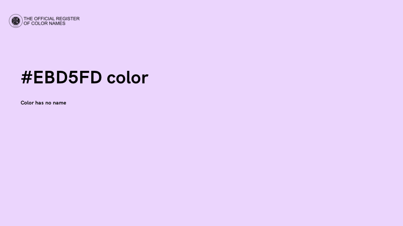 #EBD5FD color image