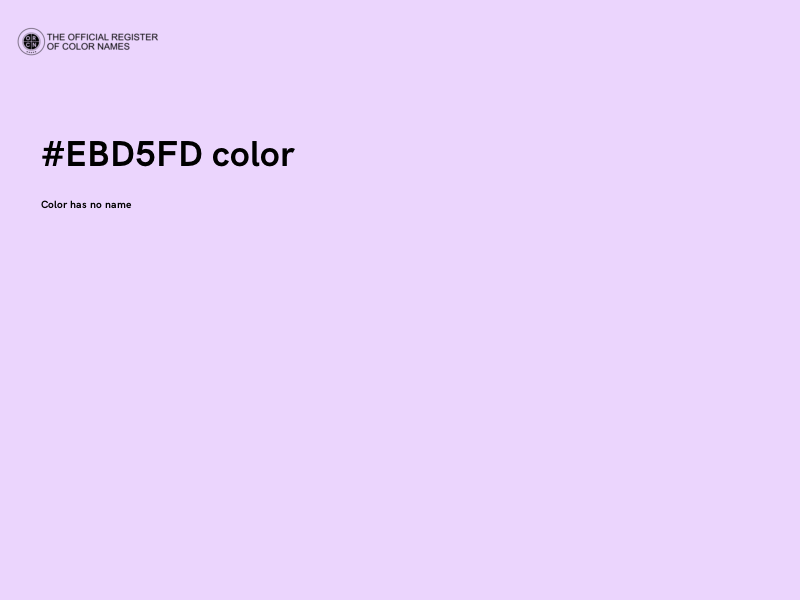 #EBD5FD color image