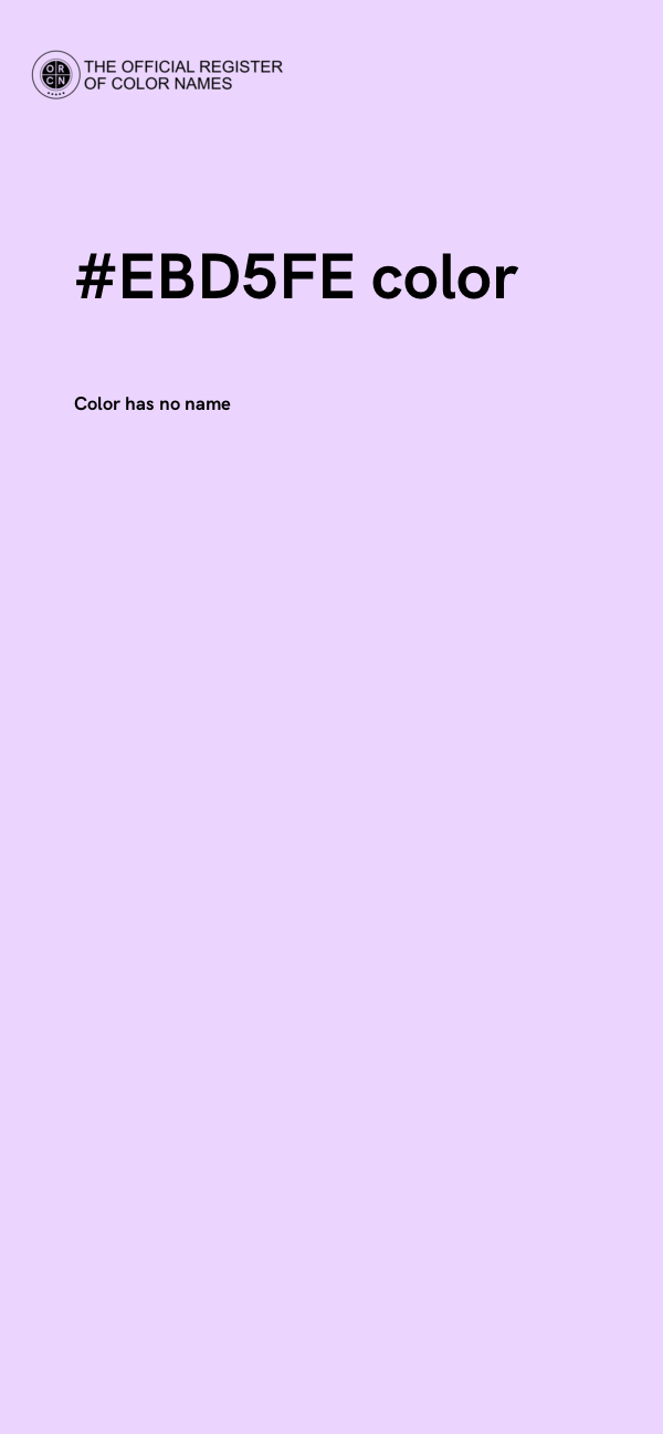 #EBD5FE color image