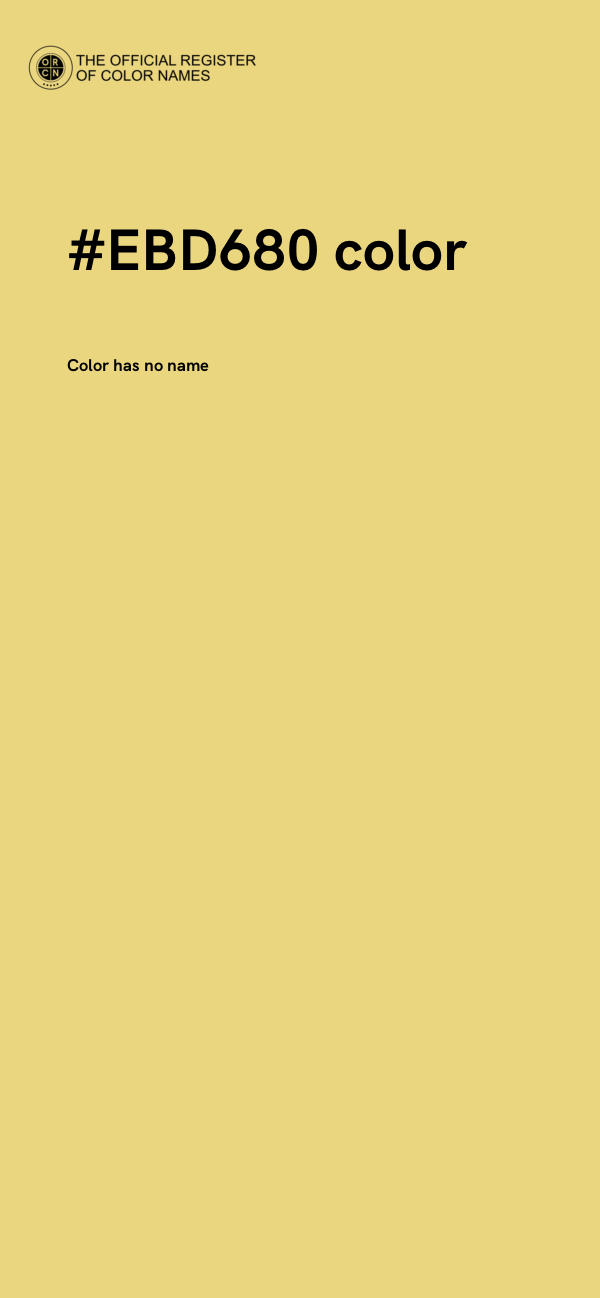 #EBD680 color image