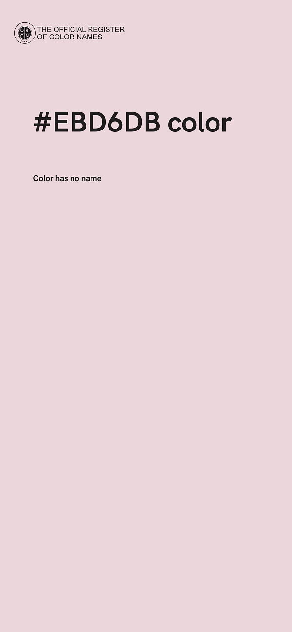 #EBD6DB color image