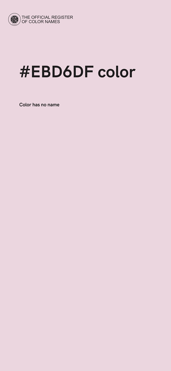 #EBD6DF color image