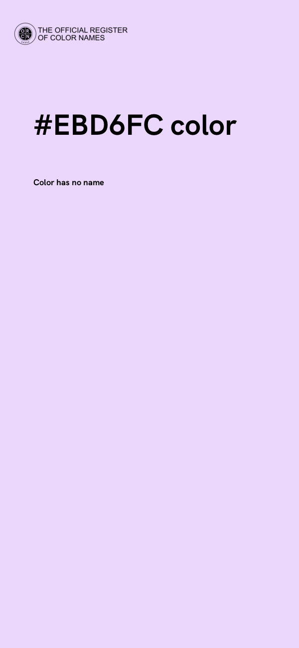 #EBD6FC color image