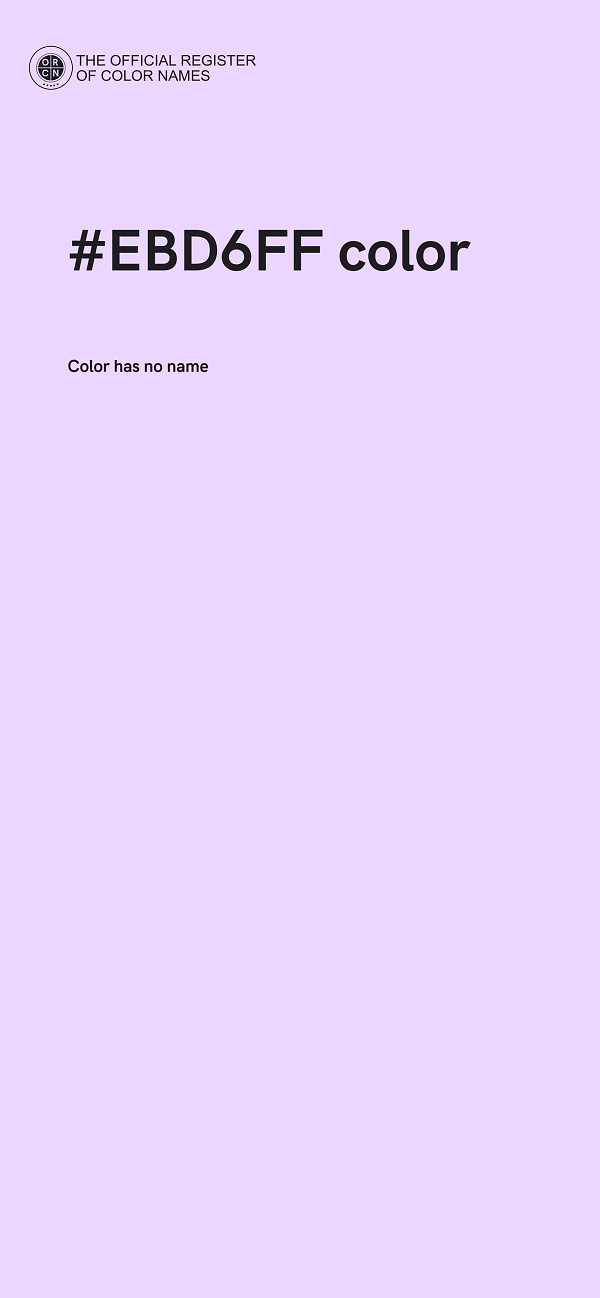 #EBD6FF color image