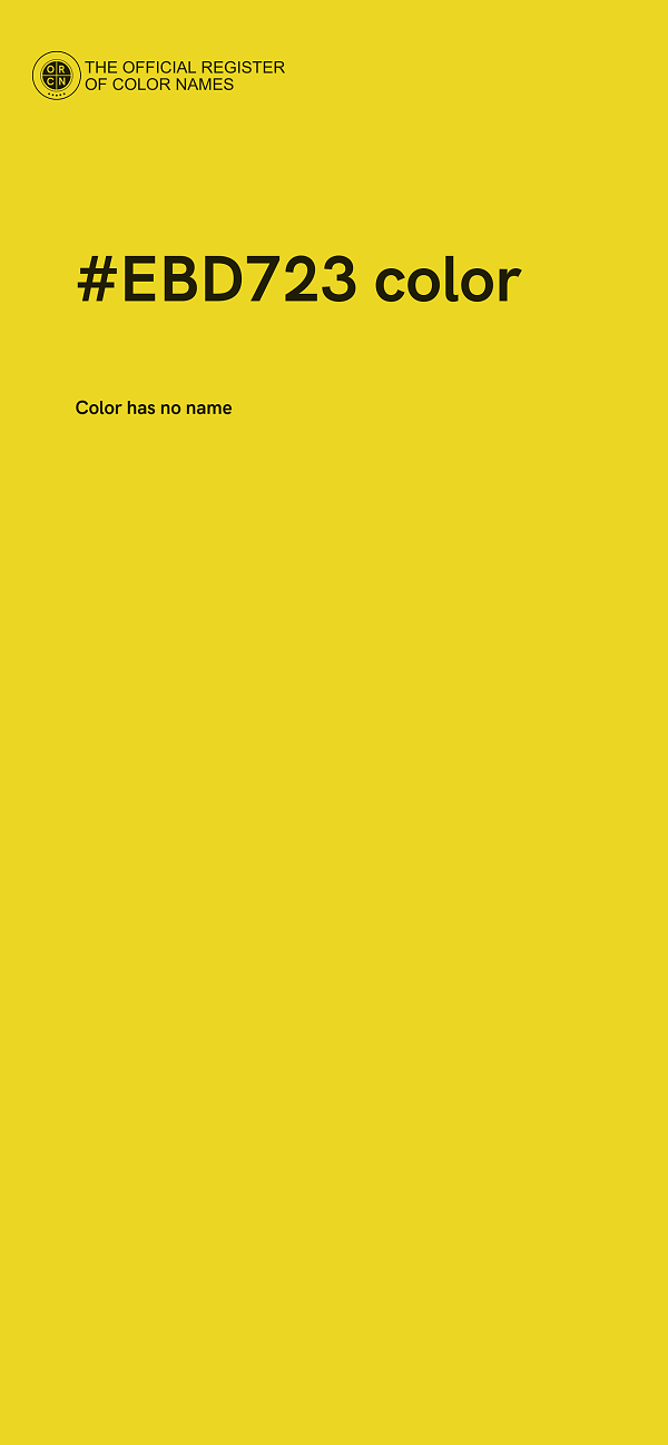 #EBD723 color image