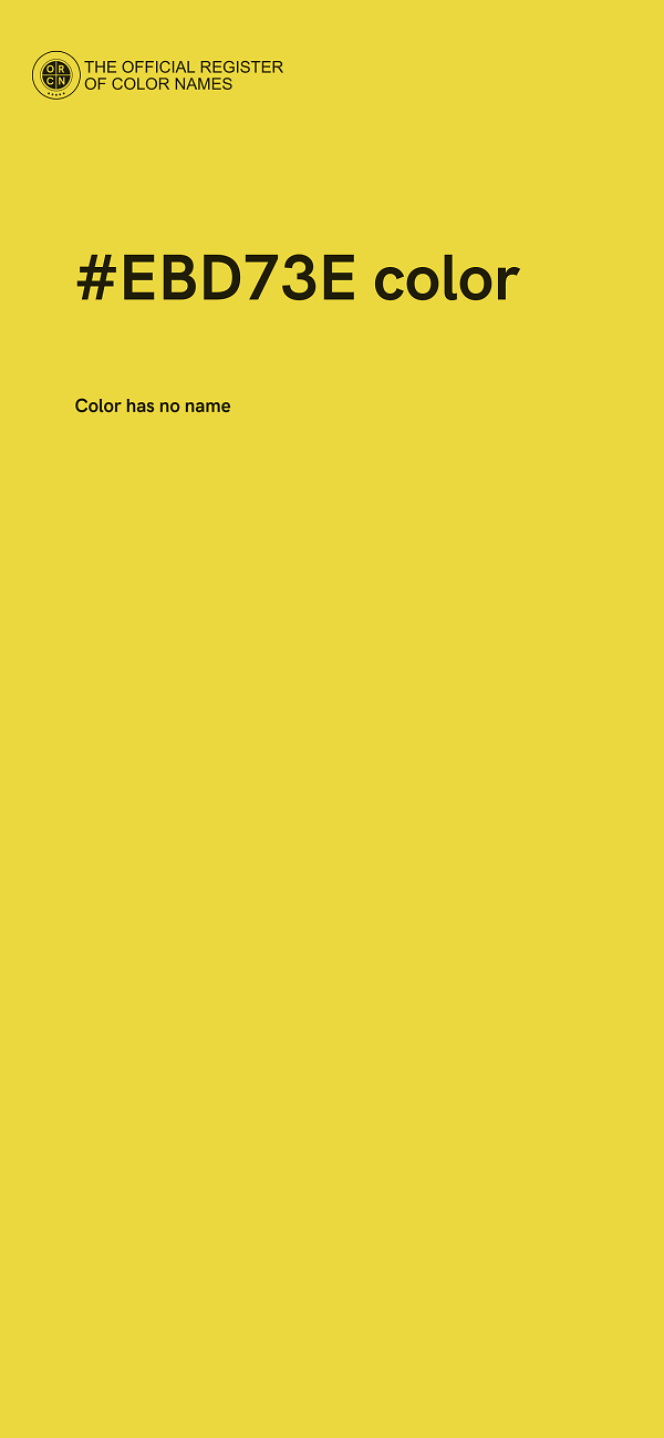 #EBD73E color image