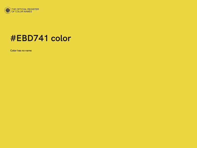 #EBD741 color image