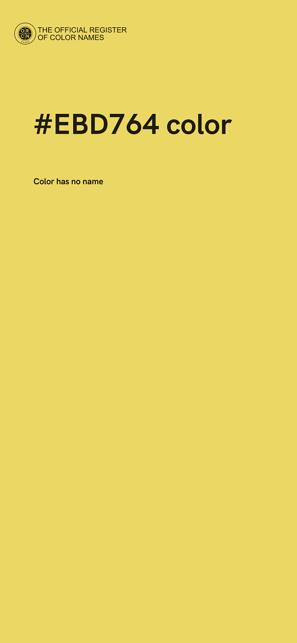 #EBD764 color image