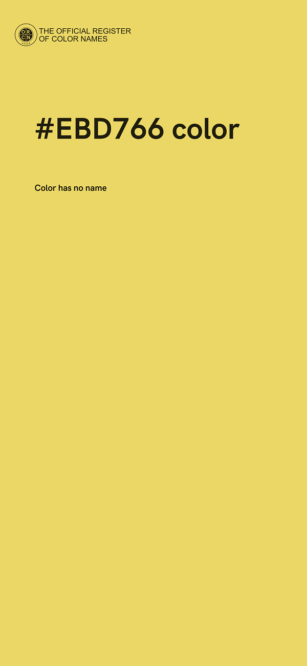 #EBD766 color image