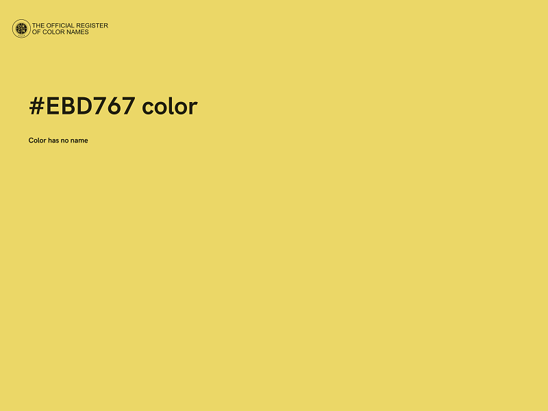 #EBD767 color image