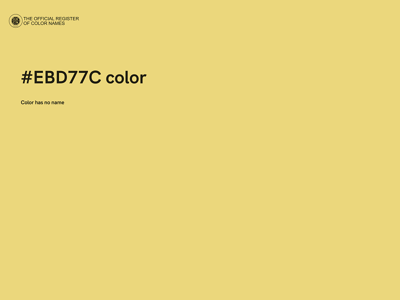 #EBD77C color image