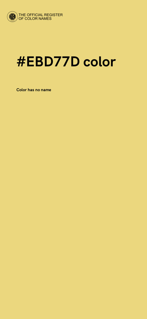 #EBD77D color image