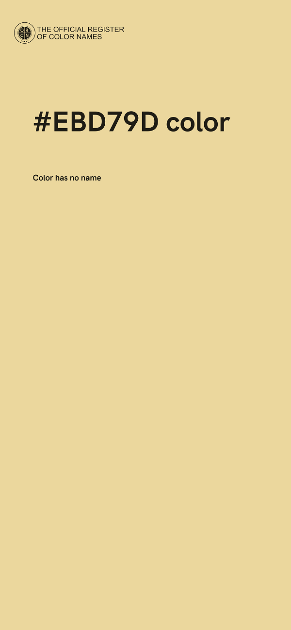 #EBD79D color image