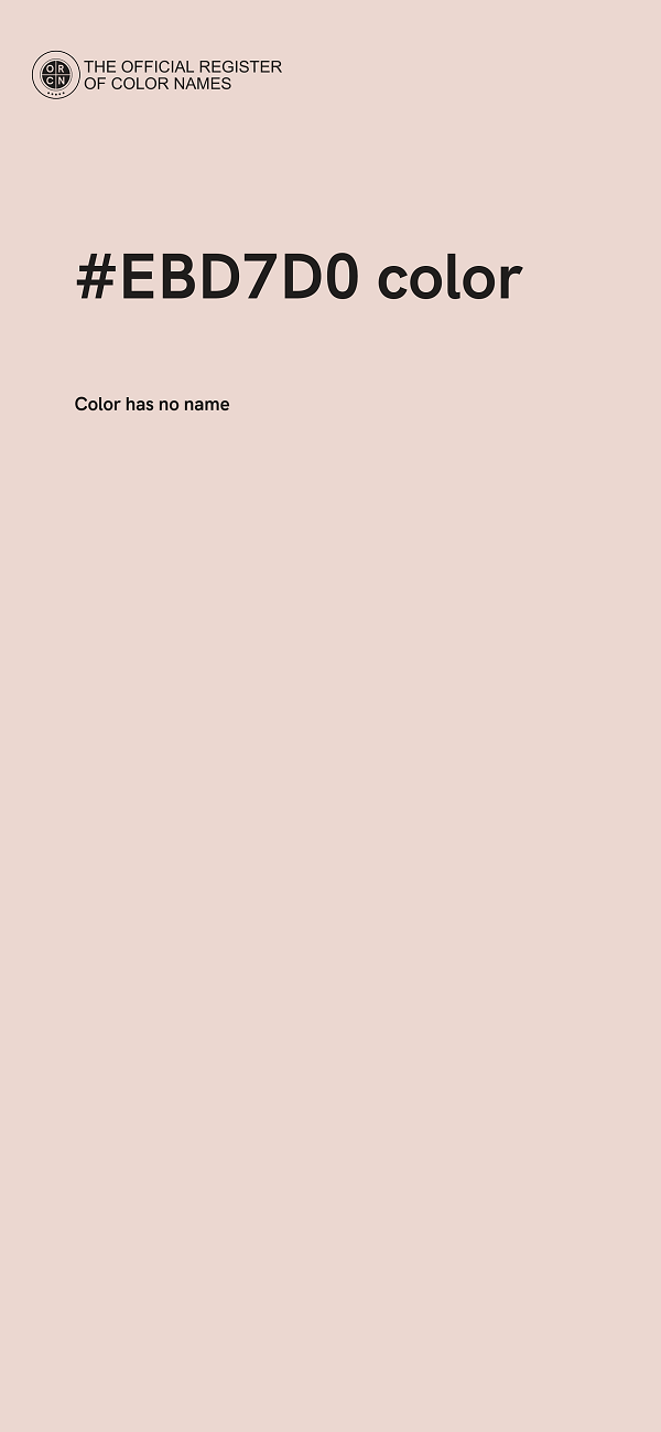 #EBD7D0 color image