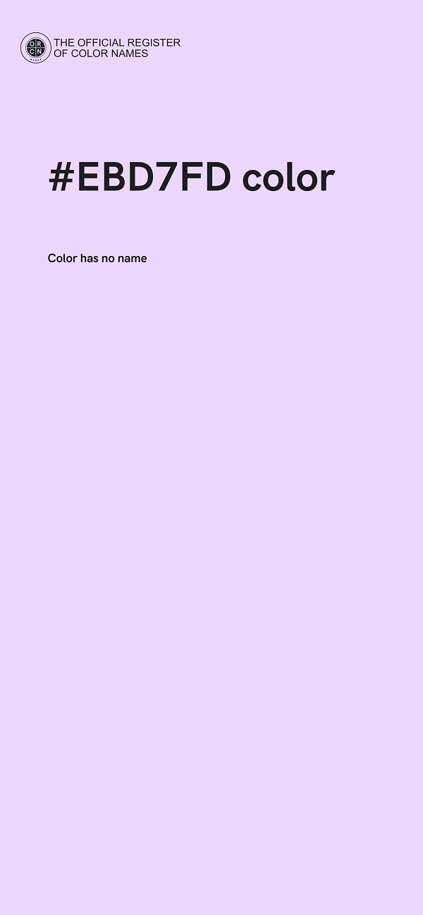 #EBD7FD color image