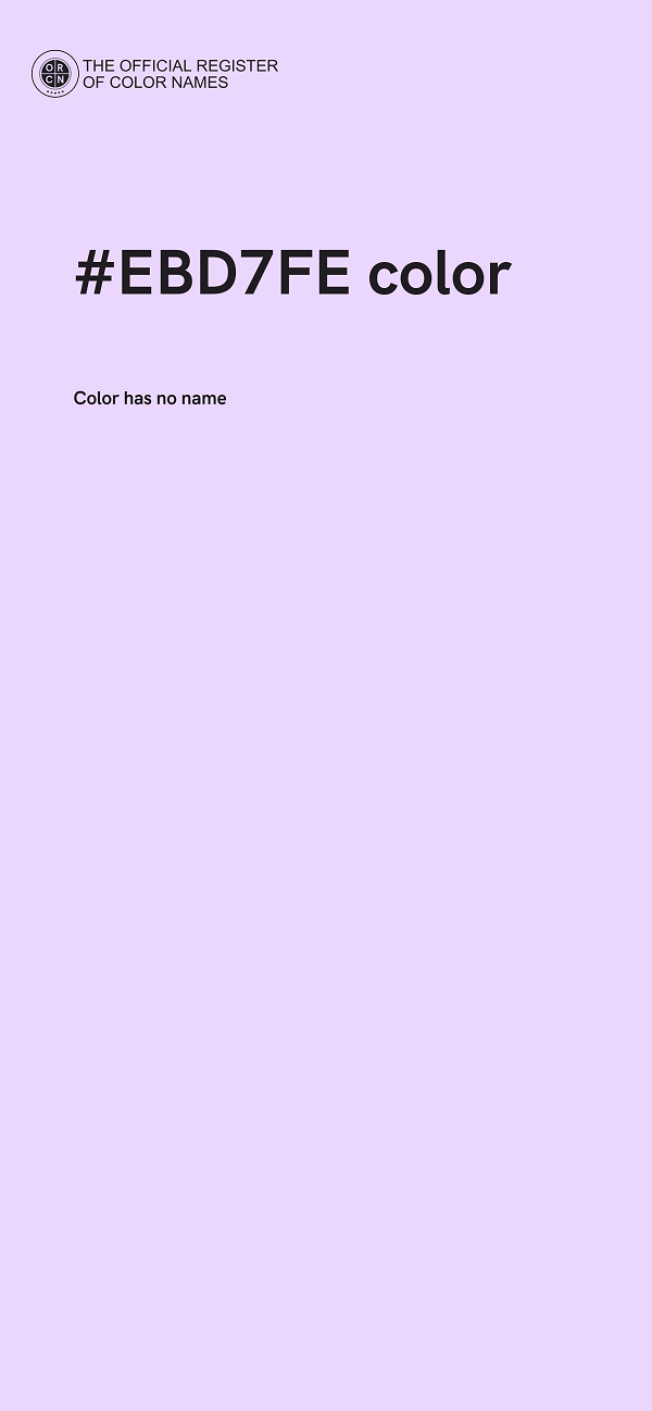#EBD7FE color image