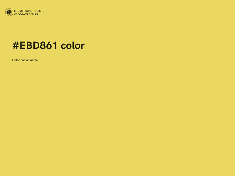 #EBD861 color image