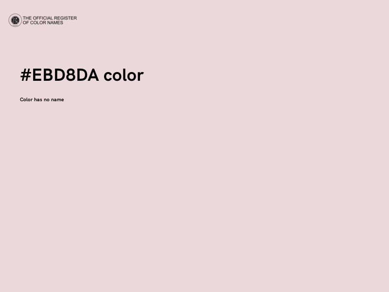 #EBD8DA color image