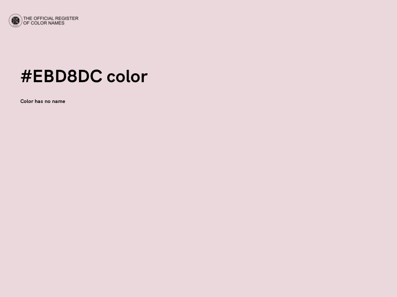 #EBD8DC color image