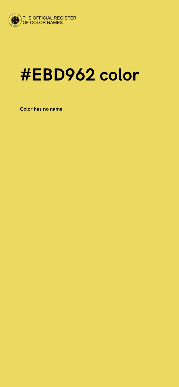 #EBD962 color image