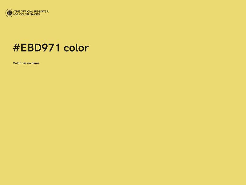 #EBD971 color image
