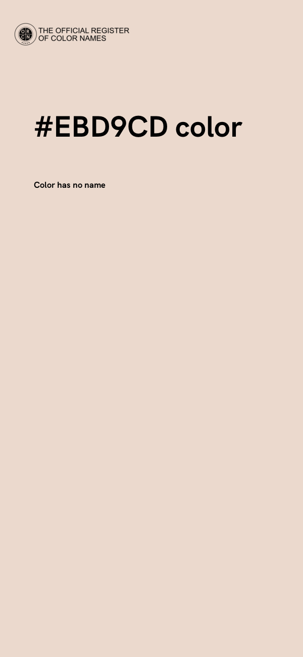 #EBD9CD color image