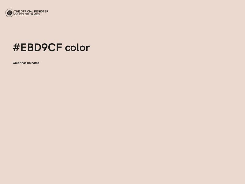 #EBD9CF color image
