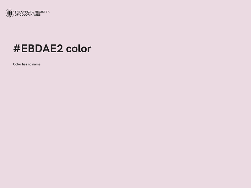 #EBDAE2 color image