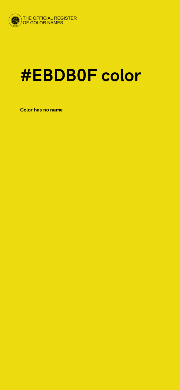 #EBDB0F color image