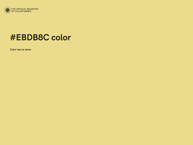 #EBDB8C color image