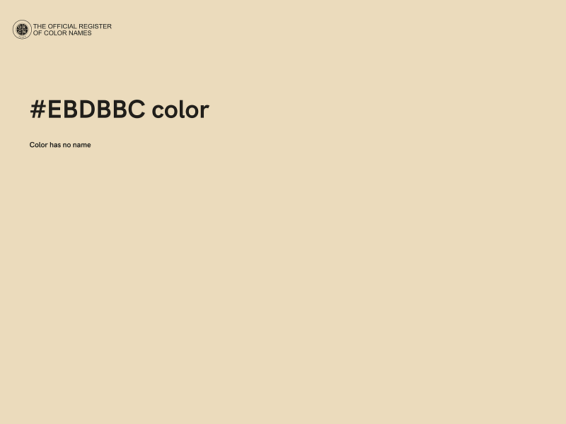 #EBDBBC color image