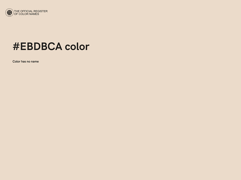 #EBDBCA color image