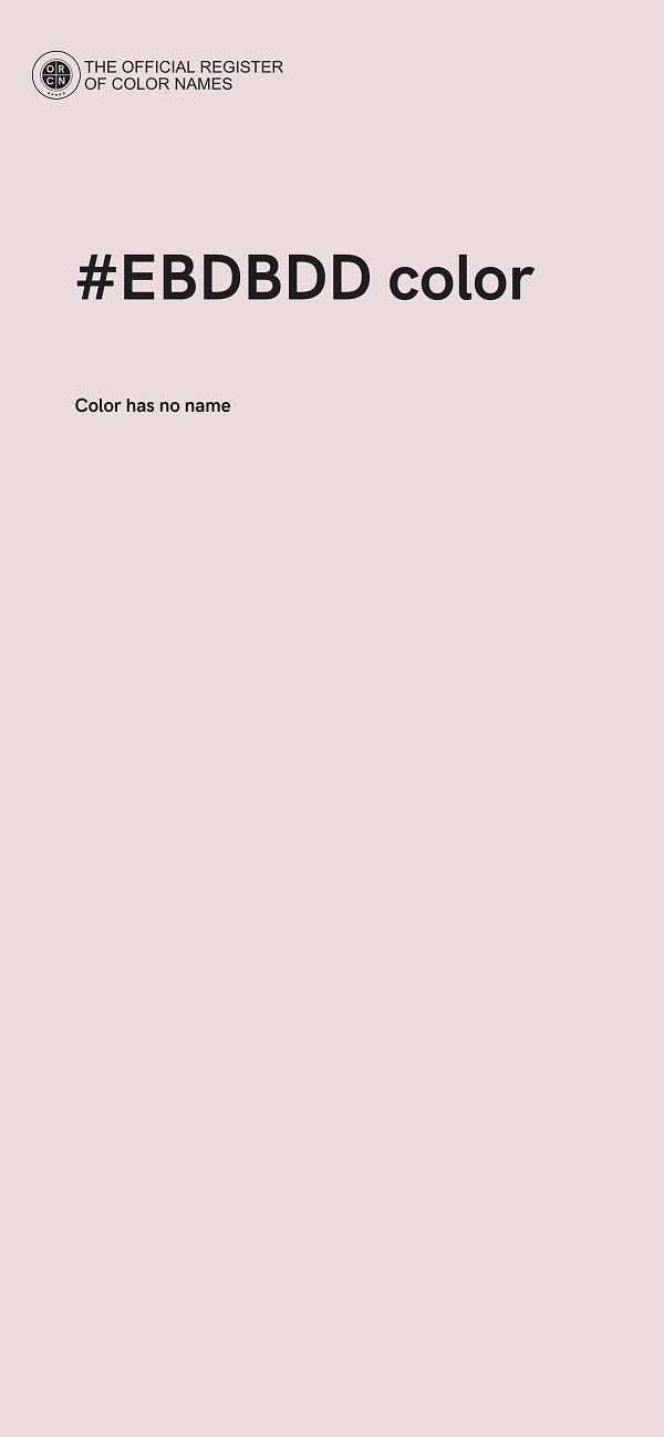 #EBDBDD color image