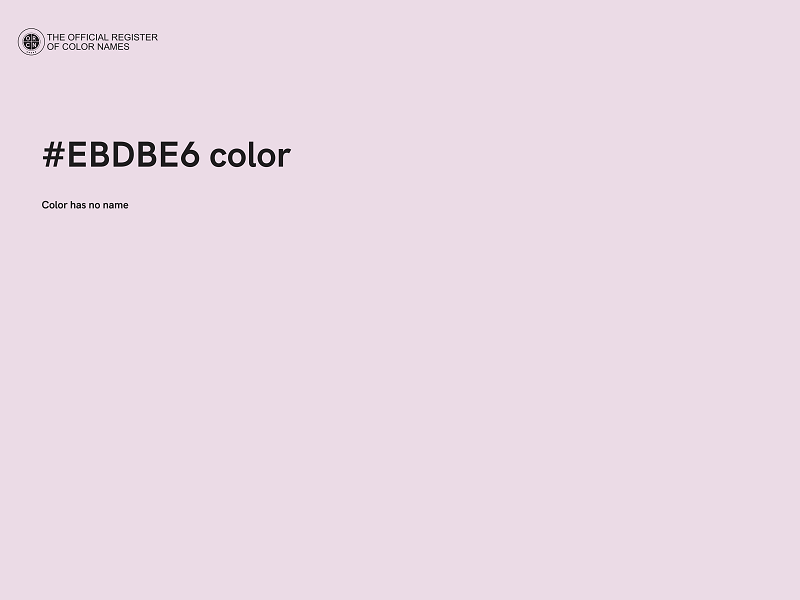 #EBDBE6 color image