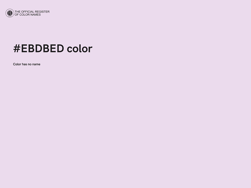 #EBDBED color image
